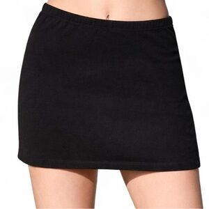 Brandy Melville Black Stretchy Mini Skirt